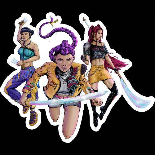 Huntrix (KPop Demon Hunters) Sticker